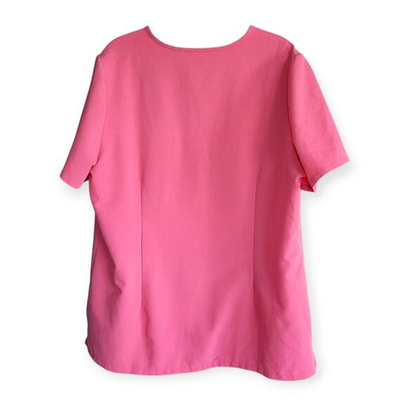 FIGS Technical Collection Coral Catarina Scrub Top Women's Size XL - Picture 4 of 8